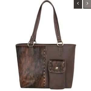 Trinity Ranch Hair-On  Concealed carry bagTR126G-8317  coffee color